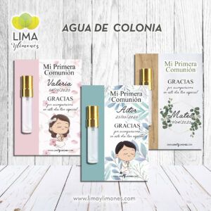 Pack 30 agua de colonia con tarjeta de agradecimiento