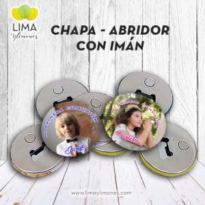 Pack 30 Chapas abridor magnético personalizado