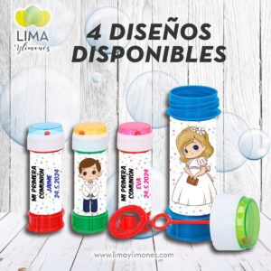 pack 10 Pomperos personalizados Comunión