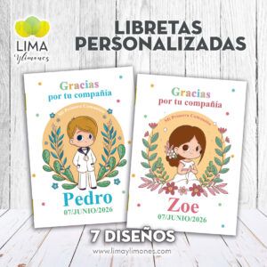 Pack 30 libretas personalizadas Comunión