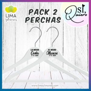 Pack 2 Perchas personalizadas