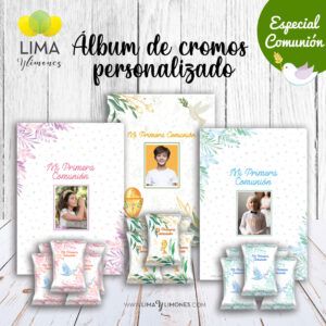 Álbum de cromos personalizado Especial Primera Comunión