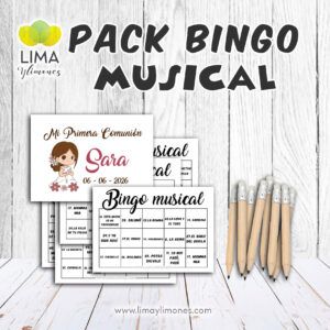 Pack Bingo Musical Primera Comunión